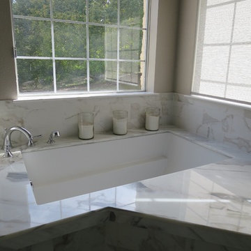 Transitional master bathroom, Austin, TX