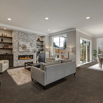 Cork Flooring in a living room
