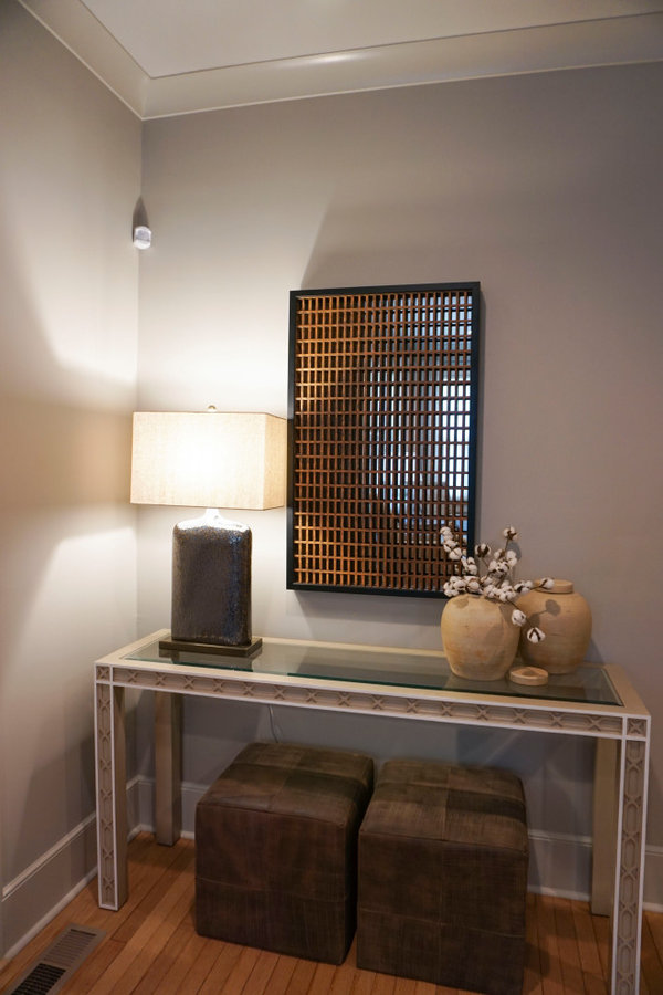 Foyer with floor grate mirror!