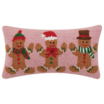 Gingerbreads Group Three Hook Pillow