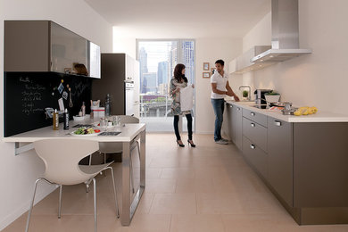 Idée de décoration pour une cuisine minimaliste.