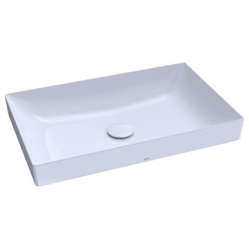 TOTO LT476GR Kiwami 23-5/8" Rectangular Ceramic Vessel Bathroom - Cotton White