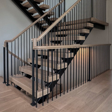 Project #122 | Freestanding Steel & Wood Staircase