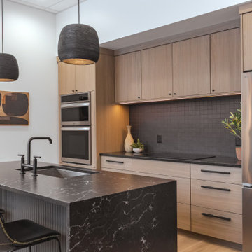 Modern Slab Laminate Cabinetry