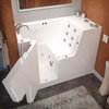 29 x 53 Left Drain Whirlpool Jetted Wheelchair Accessible Walk-In Bathtub