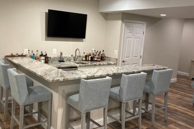 Basement - transitional basement idea in Baltimore
