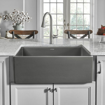 Elkay Fireclay 29-7/8" x 19-3/4" x 10-1/16", Single Bowl Farmhouse Sink
