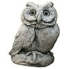 Merrie Little Owl Cast Stone Garden Statue