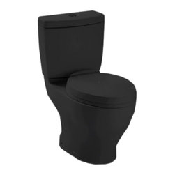 Toto CST412MFNo.51 Aquia Dual Flush Toilet, 1.6-GPF and 0.9-GPF, Ebony - Toilets