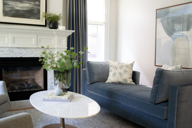 Inspiration for a transitional home design remodel in Toronto