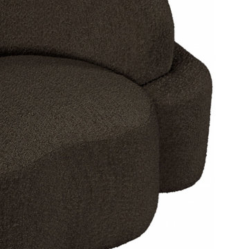 Principessa Boucle Fabric Sofa - Brown