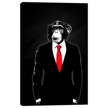 Cortesi Home "Domesticated Monkey" by Nicklas Gustafsson, Giclee Canvas, 18"x26"