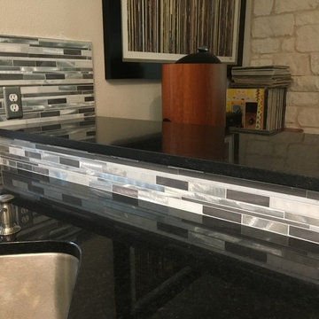 KITCHEN - Backsplash - Linear Mosaic Marble, Stone, Metal