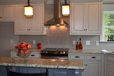 Elegant kitchen photo in Raleigh