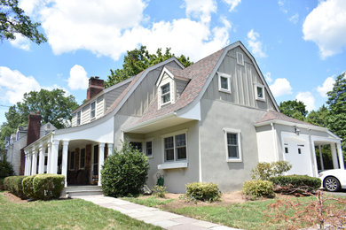 Example of an exterior home design in New York