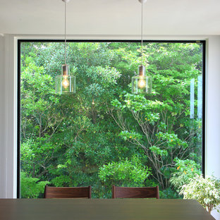 Idées déco pour une salle à manger moderne.