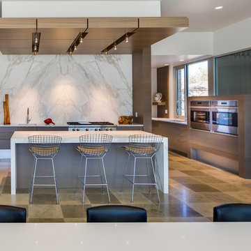 Calacatta Gold Marble Kitchen
