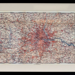 Wagner & Debes - Vintage Reproduction Map of London - Artwork