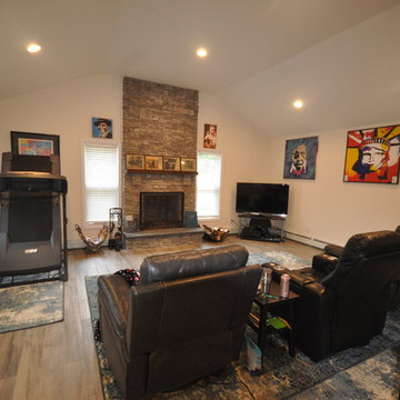 Fireplace Room Remodeled In East Northport NY 11731