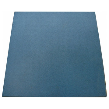 Rubber-Cal Eco-Sport Interlocking Tiles, 1", Blue, 25 Pack