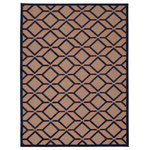 Nourison - Aloha Rug, Navy, 2'8"x4' - This sunny and sensational collection of Flat Woven. Indoor/outdoor rugs are pretty, practical and simply perfect for high traffic areas. With its inviting assortment of classic and contemporary designs, tempting color palettes and terrific textures, these multipurpose rugs will afford an air of simple sophistication to any environment. 100% Polypropylene. Flat Woven.
