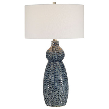 Uttermost Holloway Coba-Light Blue Table Lamp