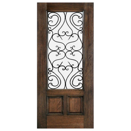 Mahogany Tuscany, Iron Design, 42"x96"x1.75"