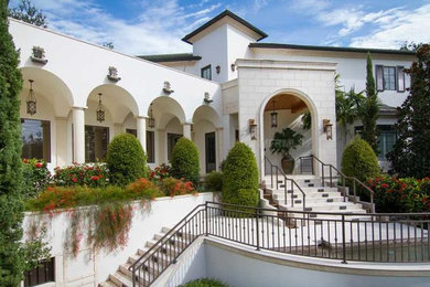 This is an example of a mediterranean entryway in Tampa.