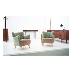 Mid Century Danish Armchairs, 1950s, Set of 2
