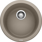 Blanco - Blanco Rondo 18-1/8" Drop, Single Basin Composite Kitchen Bar Sink 517699 - Can be mounted either drop in or undermount