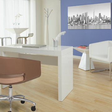Eurostyle Ari Lounge Chair, Donald Desk, Amelia Office Chair