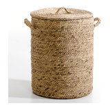 Корзина круглая из плетеных волокон эйхорнии. В60 см, Liane AM.PM