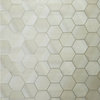 Hexagon Feature texture Yellow Gold Wallpaper, 8.5" X 11" Sample