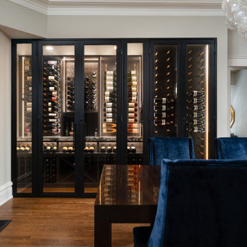 Custom Enclosed Wine Rack & Cabinet in Evanston, IL