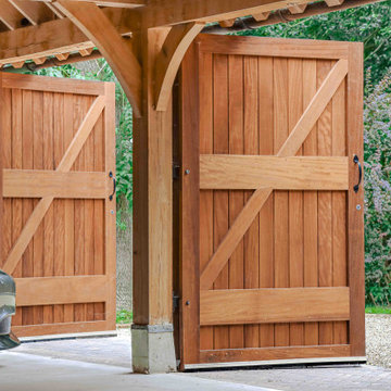 Twin Oak Double Garage Doors
