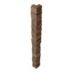 255-STACKED STONE OUTSIDE CORNER - 48"H X 3 &frac14;" W X 1 &frac12;"D - Wall Panels