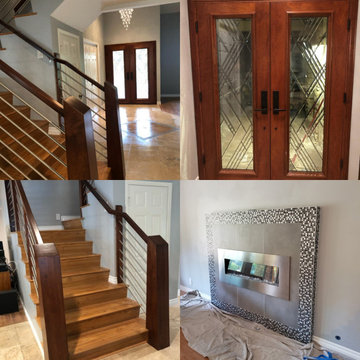 Anaheim Hills Custom Staircase and first floor Renovation