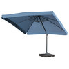 GDF Studio Atlantic Outdoor 9.8-foot Canopy Umbrella with Base-Lavender