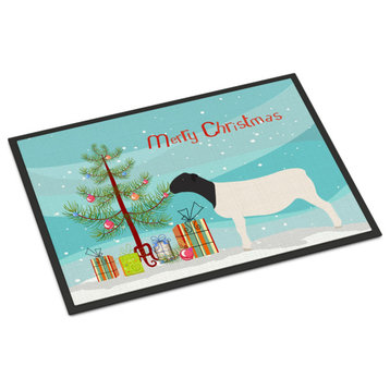 Caroline's TreasuresDorper Sheep Christmas Doormat 18x27 Multicolor