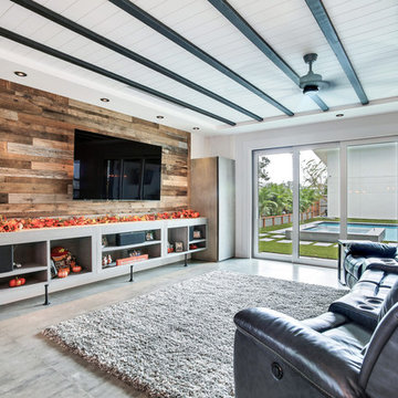 Downtown Tampa, Contemporary Industrial Style Family Home