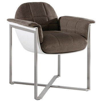 Sifas In-Outdoor Kocoon - Dining Armchair, Taupe, W/ Cushion