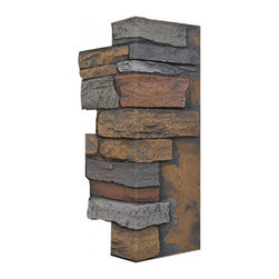 144-BRECKENRIDGE DEEP WIDE STACKED CORNER 24"H X 11"W X 1 1/4"D - Wall Panels