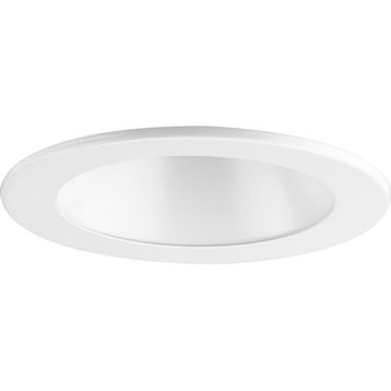 4" Satin White LED Recessed Open Shower Trim for 4" Housing, P804N series