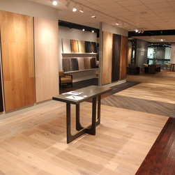 Commercial new construction - Pacific Design Center (West Hollywood) - Hardwood Flooring