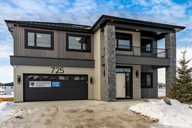 Inspiration for a contemporary exterior home remodel in Other