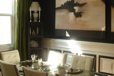 Example of an eclectic dining room design in San Francisco