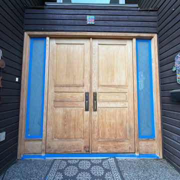 Double Door Restoration and Insulation Upgrade In North Vancouver