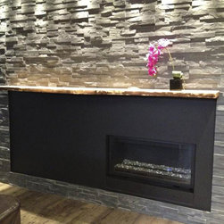 Urban Tree Salvage - Solid Wood Live Edge Reclaimed Mantle - Fireplace Mantels