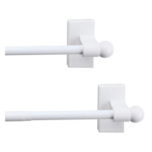 Decorative Magnetic Window Curtain Rod 7 16 Dia 28 48 Long 2