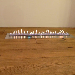 Einbau Ethanolkamin im Boden - Indoor Fireplaces